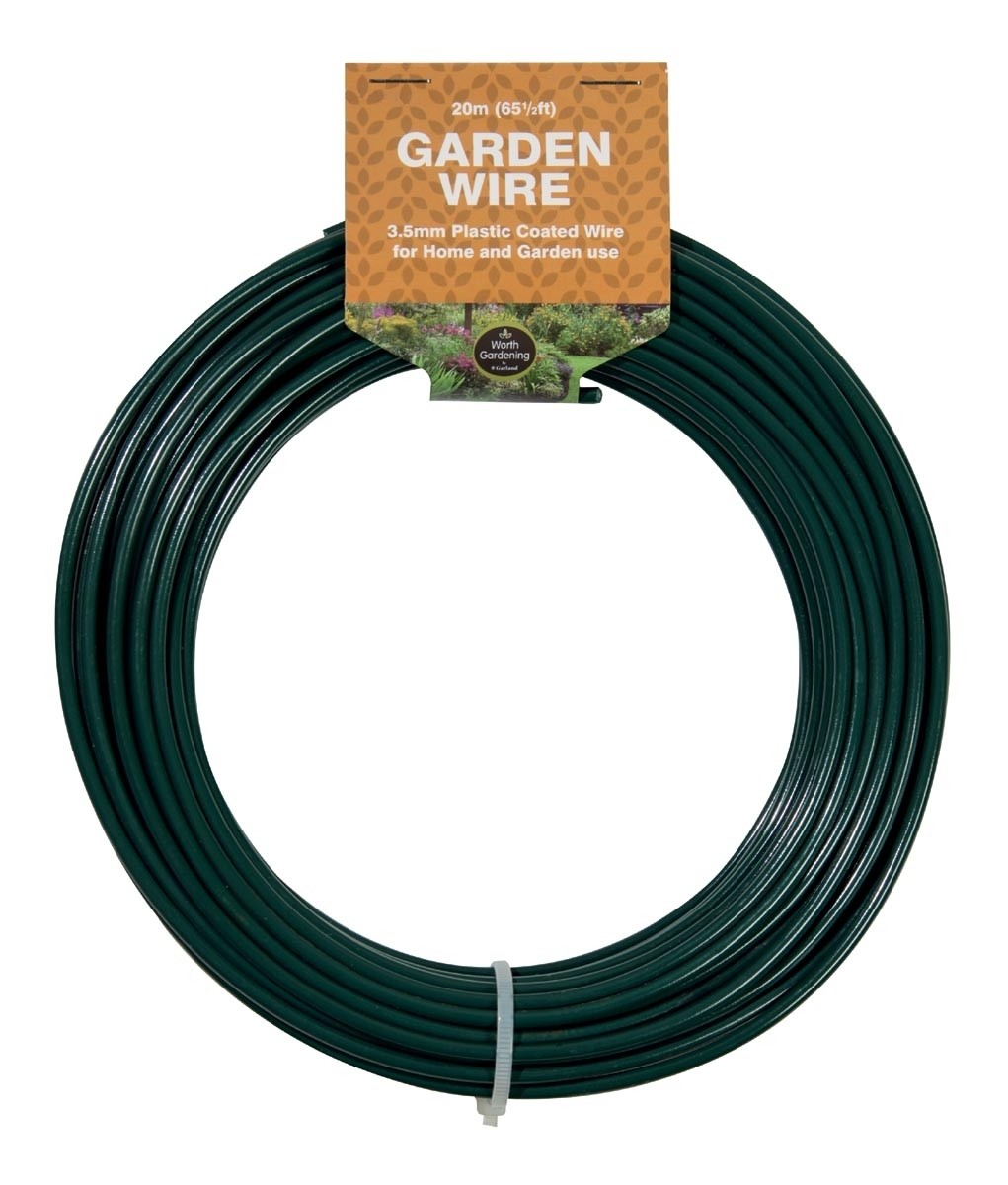 20 m de fil de jardin 3,5mm recouvert de plastique
