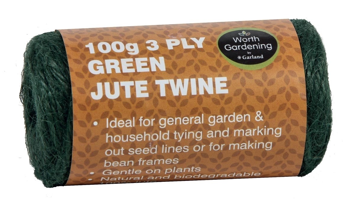 3 plis de ficelle de jute verte 100g