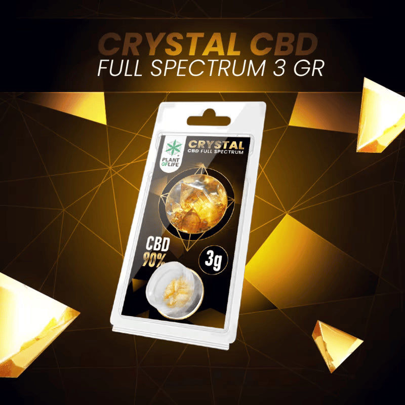 Cristaux CBD 90% full spectrum 3g | PLANT OF LIFE