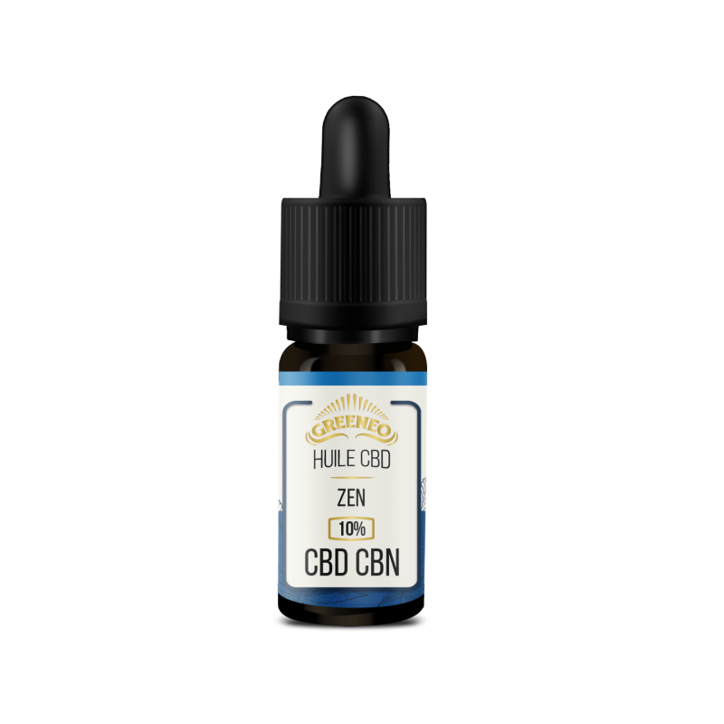 Huile CBD & CBN 10% zen Greeneo – synergie CBD CBN formule sommeil zen | Euphoria Society