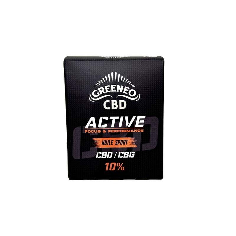 Huile CBD & CBG 10% Active Greeneo | Euphoria Society
