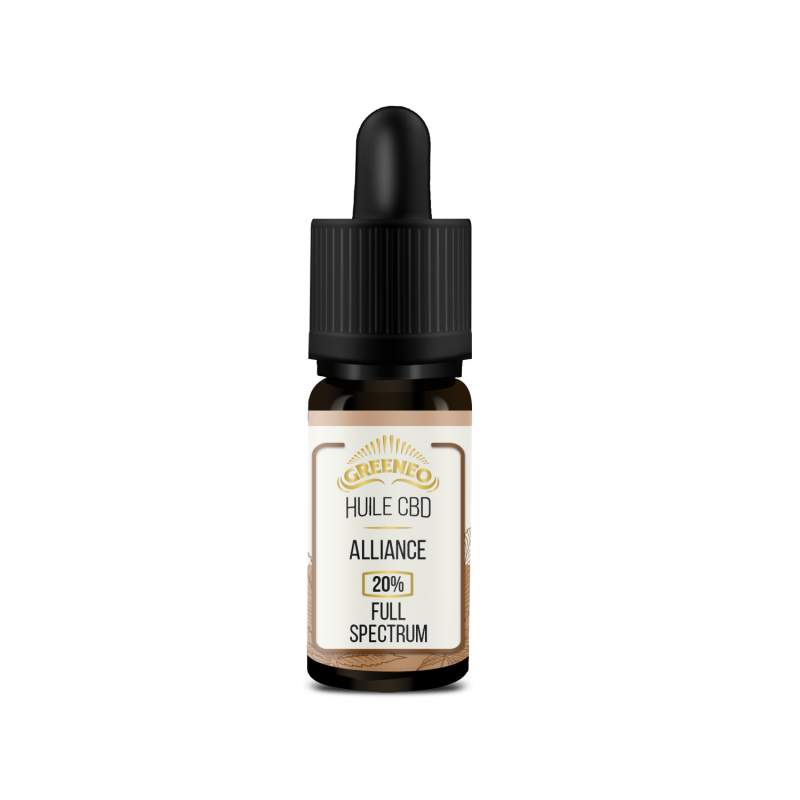 Huile CBD 20% full spectrum alliance Greeneo – synergie cannabinoïdes 20% | Euphoria Society