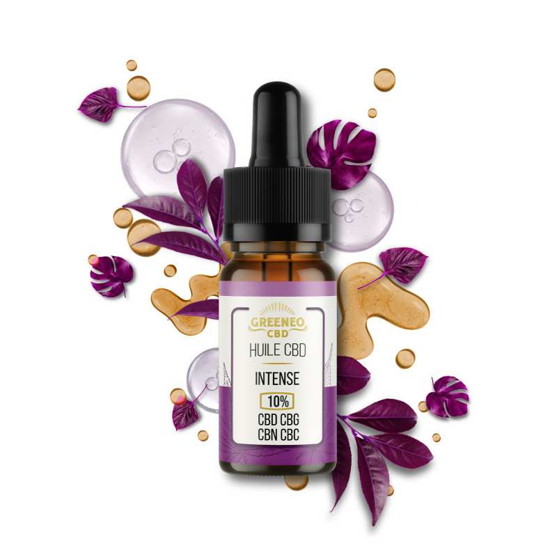 Huile CBD Broad Spectrum 10% Intense Greeneo | Euphoria Society