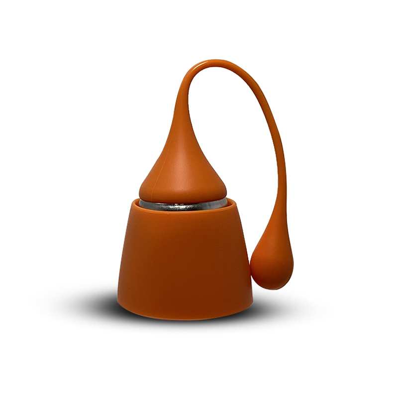 Infuseur à thé en silicone et acier inoxydable (Rose)