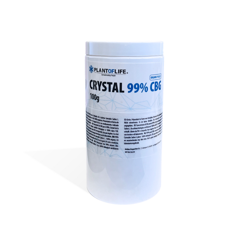 Cristaux CBG 99% 100g Plant of Life – cannabigérol pur 100g concentré premium | Euphoria Society