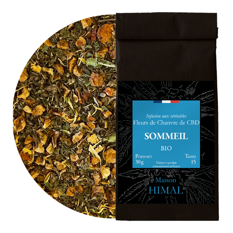 Tisane CBD Bio Sommeil Vrac Maison Himal | Euphoria Society