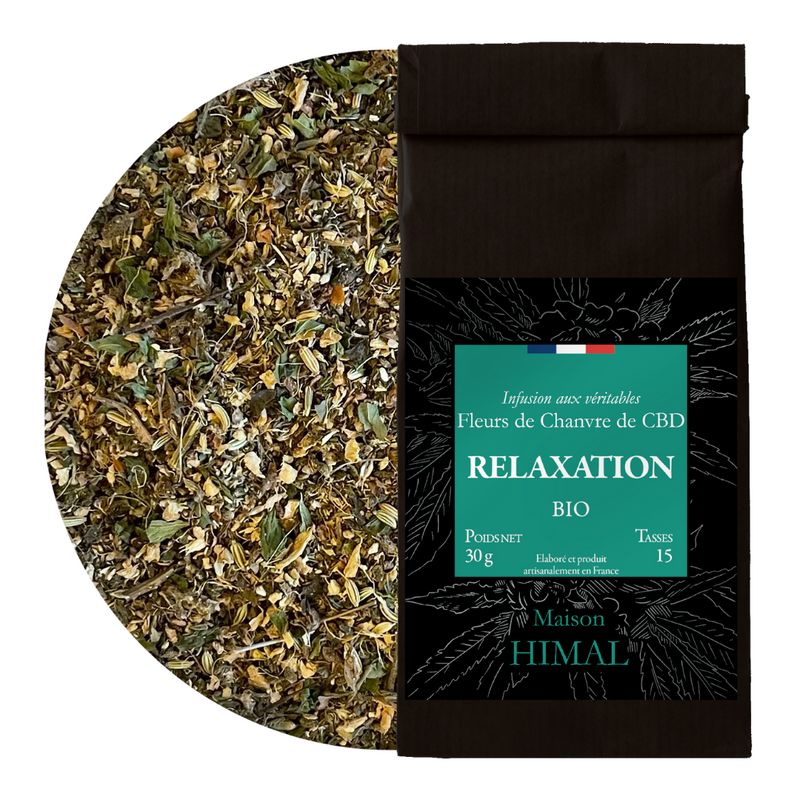 Tisane CBD Bio Relaxation Vrac Maison Himal | Euphoria Society
