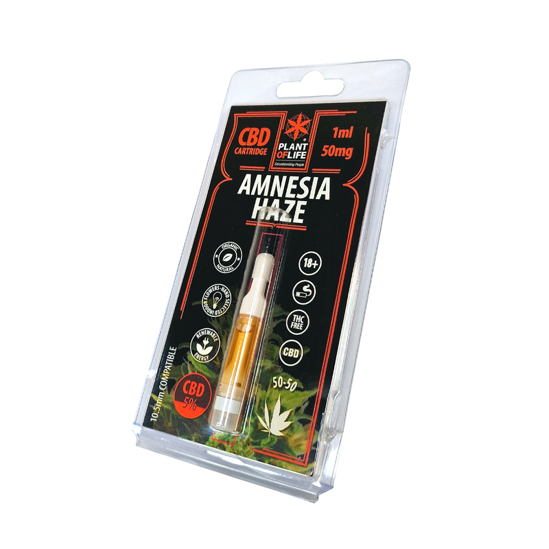 Cartouche e-liquide CBD Amnesia Haze Plant of Life – pod chanvre amnesia haze | Euphoria Society