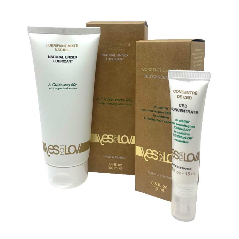Lubrifiant aloé vera &amp; concentré de CBD | YES FOR LOV