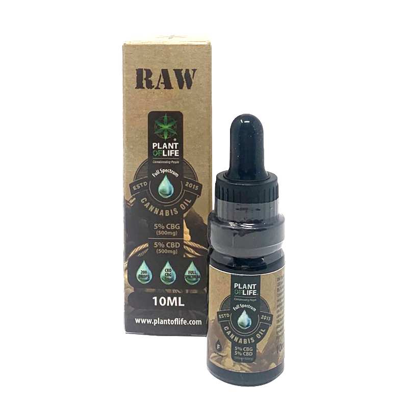 Huile CBD & CBG 10% full spectrum Plant of Life – synergie CBD CBG 10% naturel | Euphoria Society