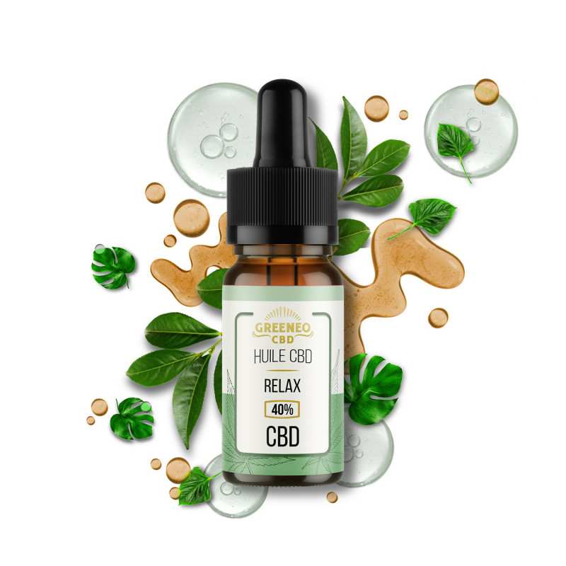 Huile CBD 40% relax Greeneo – huile chanvre 40% formule relaxation puissante | Euphoria Society