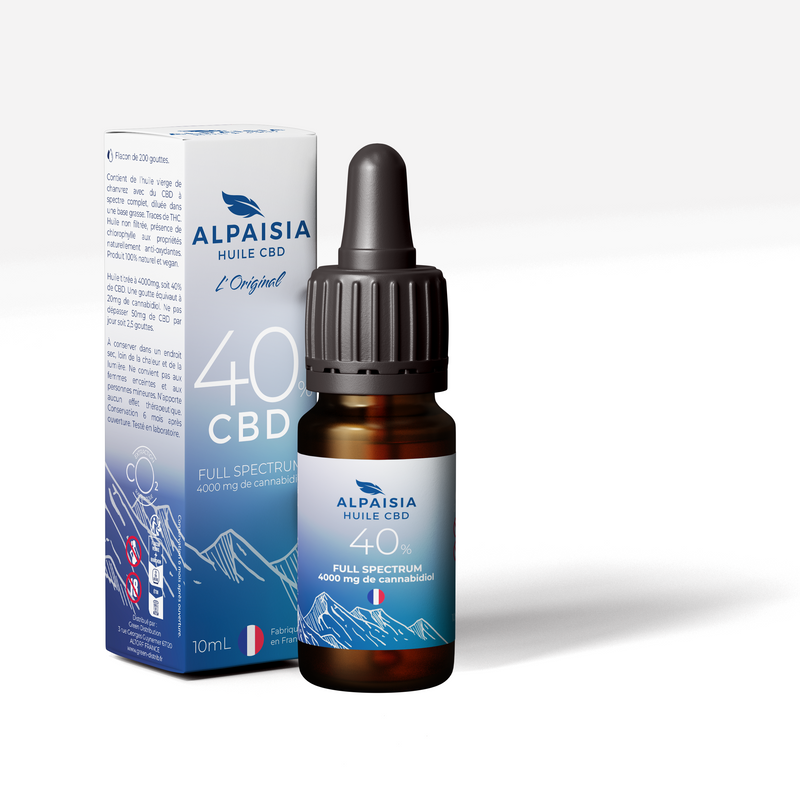 Huile de CBD 40% full spectrum | ALPAISIA L'ORIGINAL