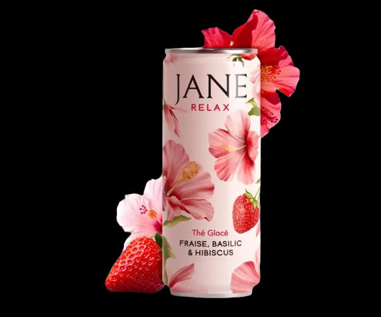 Thé CBD hibiscus fraise basilic bio | JANE