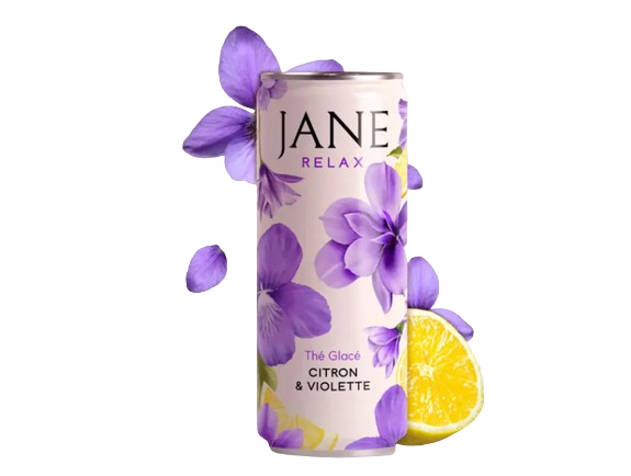 Thé CBD violette citron bio Jane – thé chanvre bio violette citron arôme floral | Euphoria Society