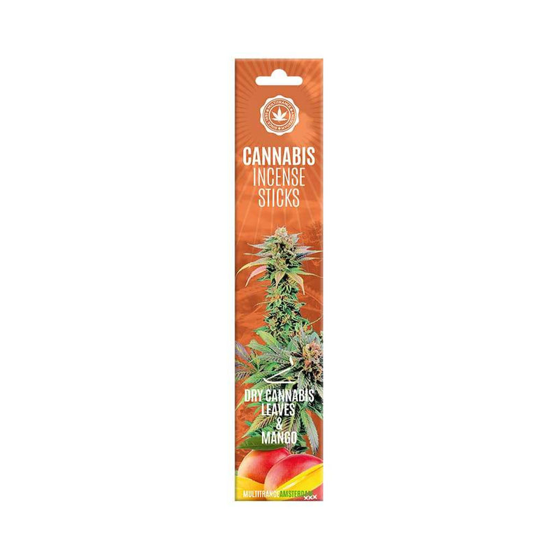 Bâtonnets encens cannabis mangue Multitrance – arôme mangue chanvre zen | Euphoria Society