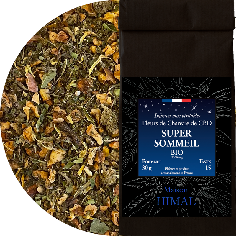 Tisane CBD Bio Super Sommeil Vrac Maison Himal | Euphoria Society