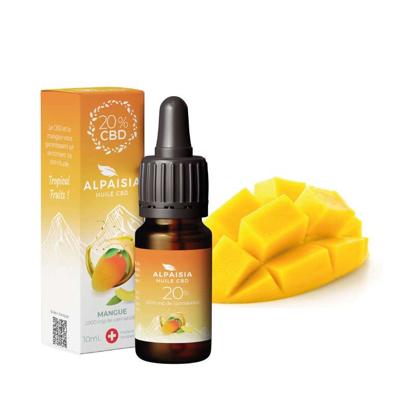 Huile CBD 20% Broad Spectrum Mangue Alpaisia | Euphoria Society