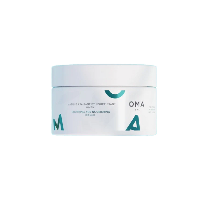 Masque capillaire CBD Oma & Me – soin cheveux chanvre nutrition réparation | Euphoria Society