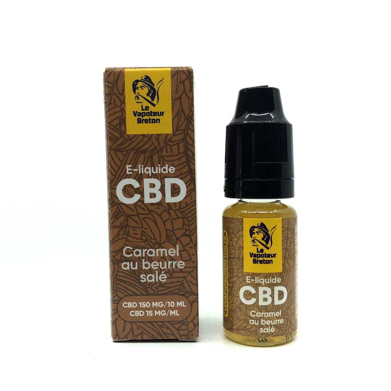 E-liquide CBD caramel 150mg | LE VAPOTEUR BRETON sans nicotine | Euphoria Society