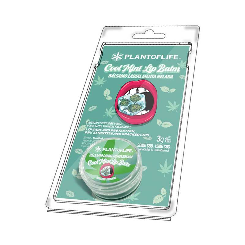 Baume Lèvres CBD & CBG Menthe Plant of Life | Euphoria Society