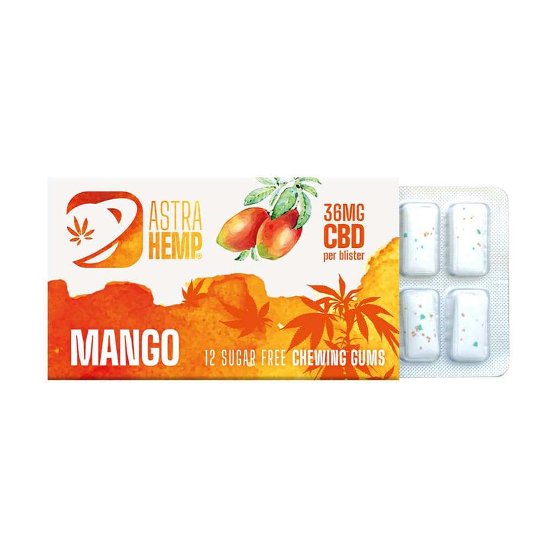 Chewing-gum CBD mangue | ASTRA HEMP | Euphoria Society