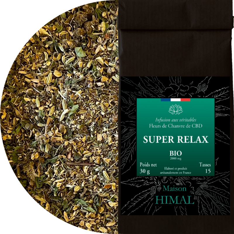Tisane CBD Bio Super Relax Vrac Maison Himal | Euphoria Society