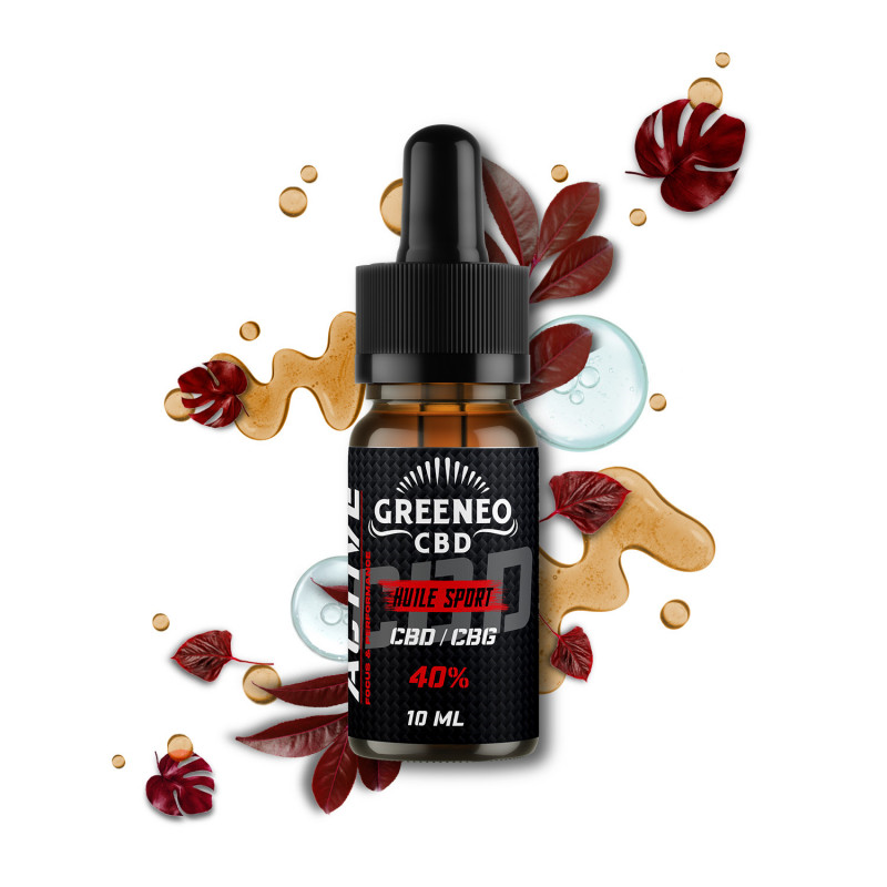 Huile CBD & CBG 40% Active Greeneo | Euphoria Society