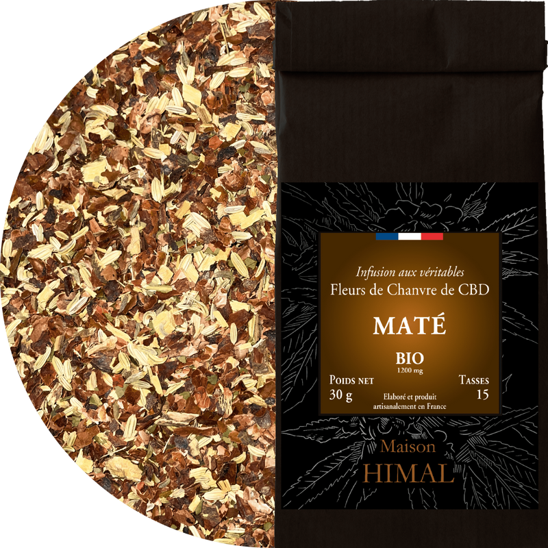 Tisane CBD Bio Maté Vrac Maison Himal | Euphoria Society
