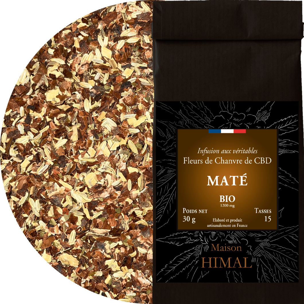 Tisane CBD bio maté - en vrac | MAISON HIMAL