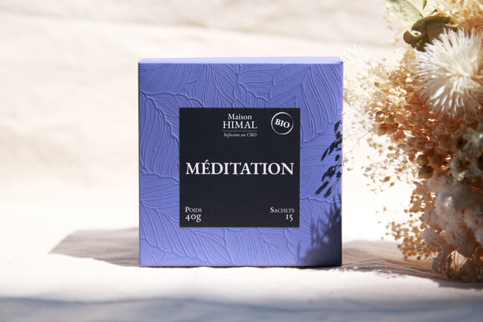 Tisane CBD bio méditation | MAISON HIMAL