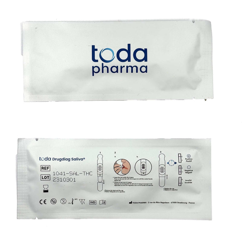 Test dépistage salivaire THC Toda Pharma – autotest salivaire détection cannabis rapide | Euphoria Society