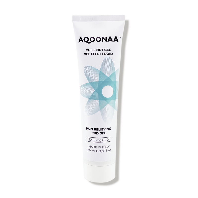 Gel effet froid CBD Aqoonaa – gel chanvre refroidissant récupération sportive | Euphoria Society
