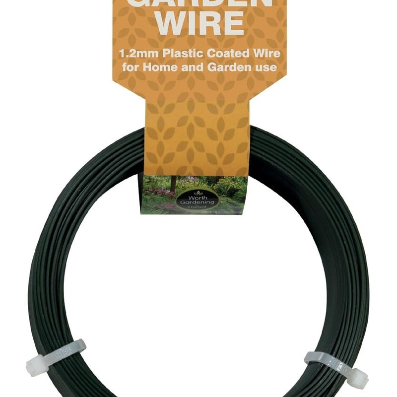 30 m de fil de jardin 2 mm recouvert de plastique