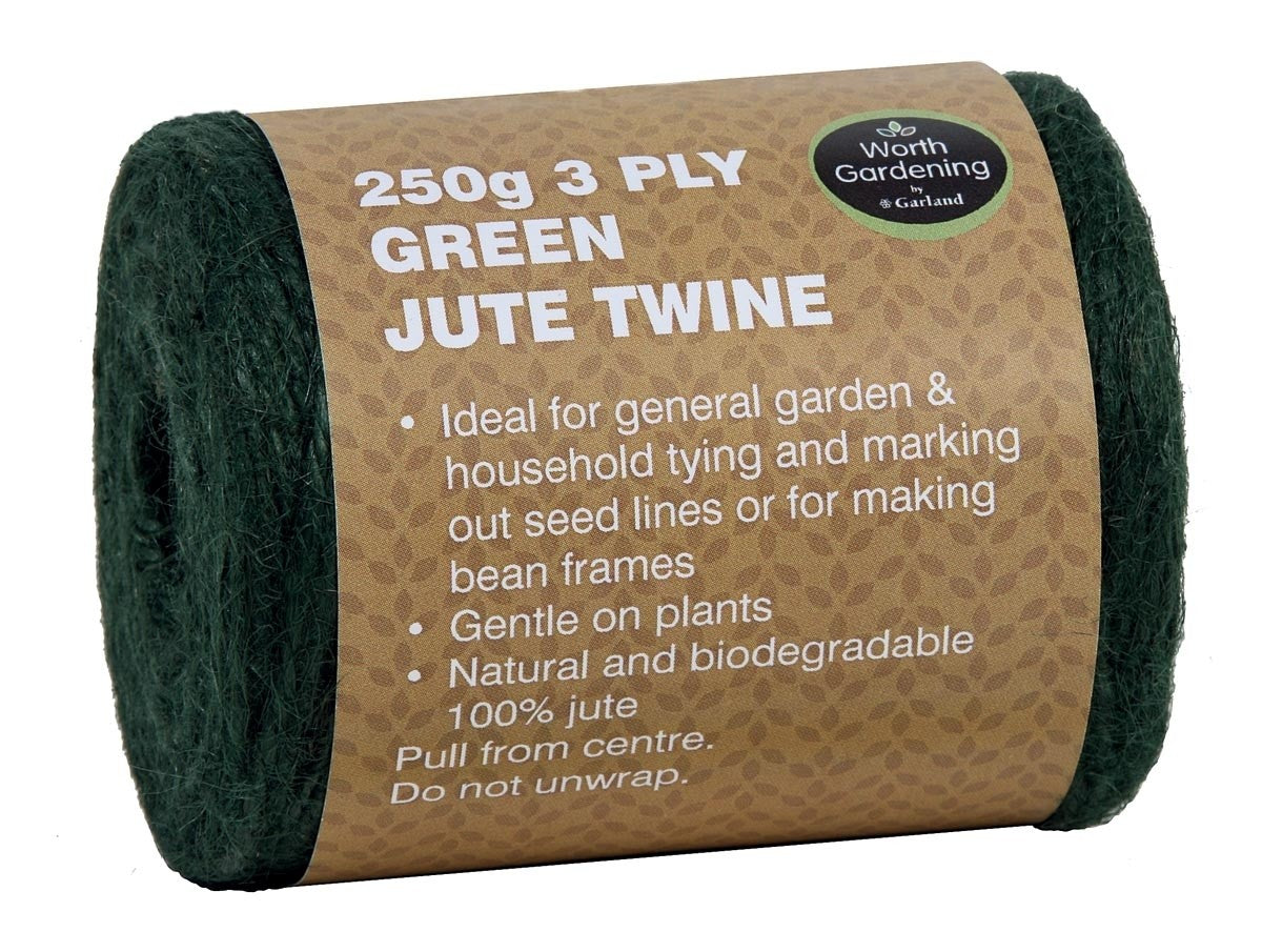 3 plis de ficelle de jute verte 250g