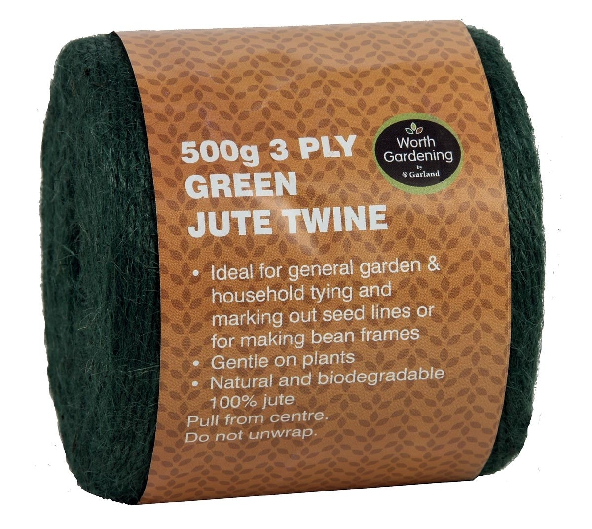 3 plis de ficelle de jute verte 500g
