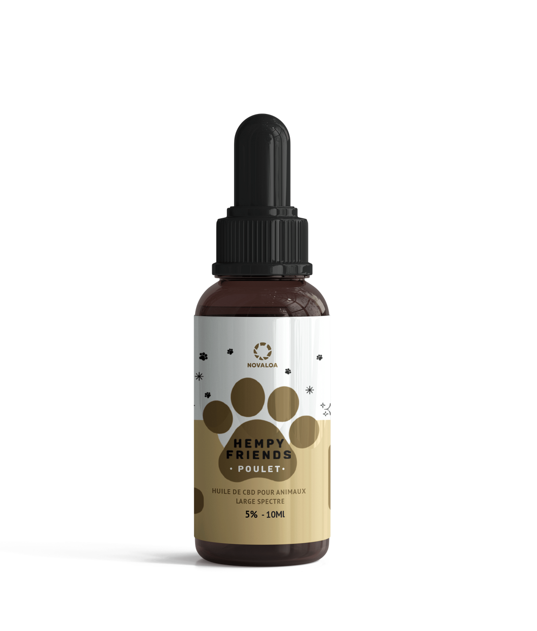 Huile CBD animaux 5% poulet | NOVALOA