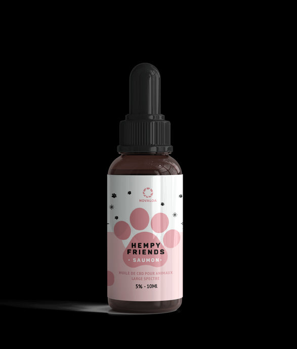 Huile CBD animaux 5% saumon | NOVALOA