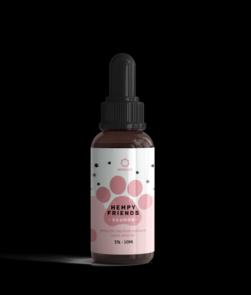 Huile CBD animaux 5% saumon | NOVALOA