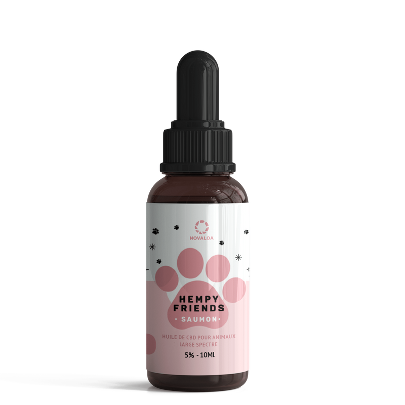 Huile CBD animaux 5% saumon | NOVALOA