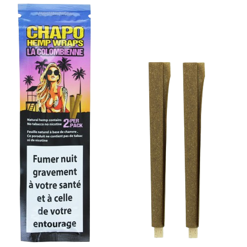 Blunt de chanvre La Colombienne Chapo – cigare chanvre CBD arômes colombiens naturels | Euphoria Society