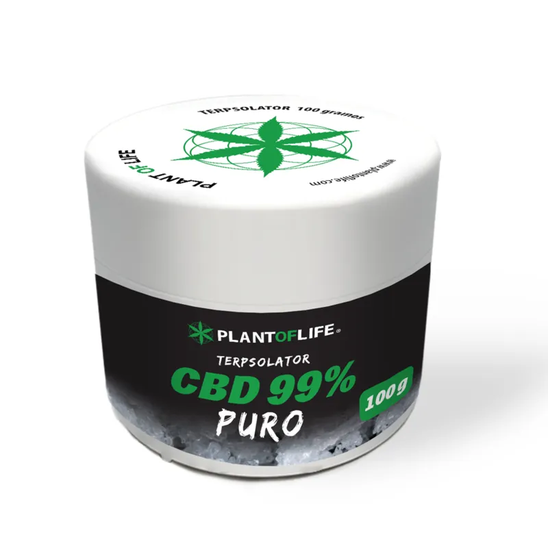 Terpsolator 99% CBD 100g Plant of Life – isolat chanvre CBD ultra-pur terpènes haute pureté | Euphoria Society