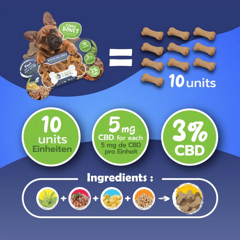 Friandise CBD chien Plants for Pets – gâterie chanvre CBD soin bien-être chien naturel | Euphoria Society