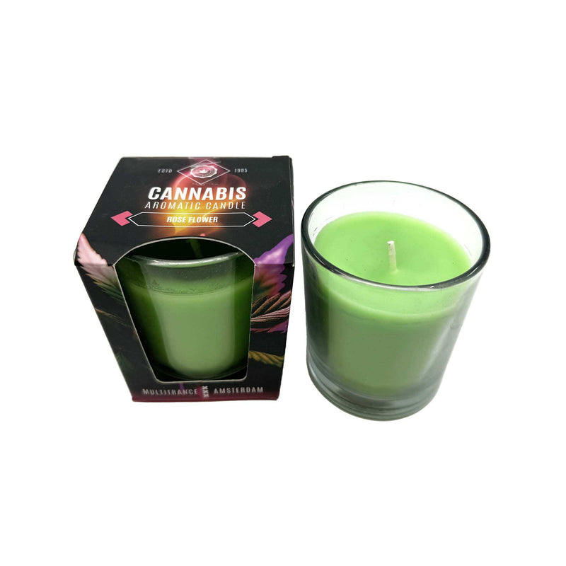 Bougie Parfumée Cannabis Rose Flower Multitrance | Euphoria Society