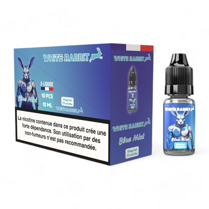 E-liquide White Rabbit 2% Blue Mint 10ml – e-liquide menthe bleue fraîcheur vape | Euphoria Society