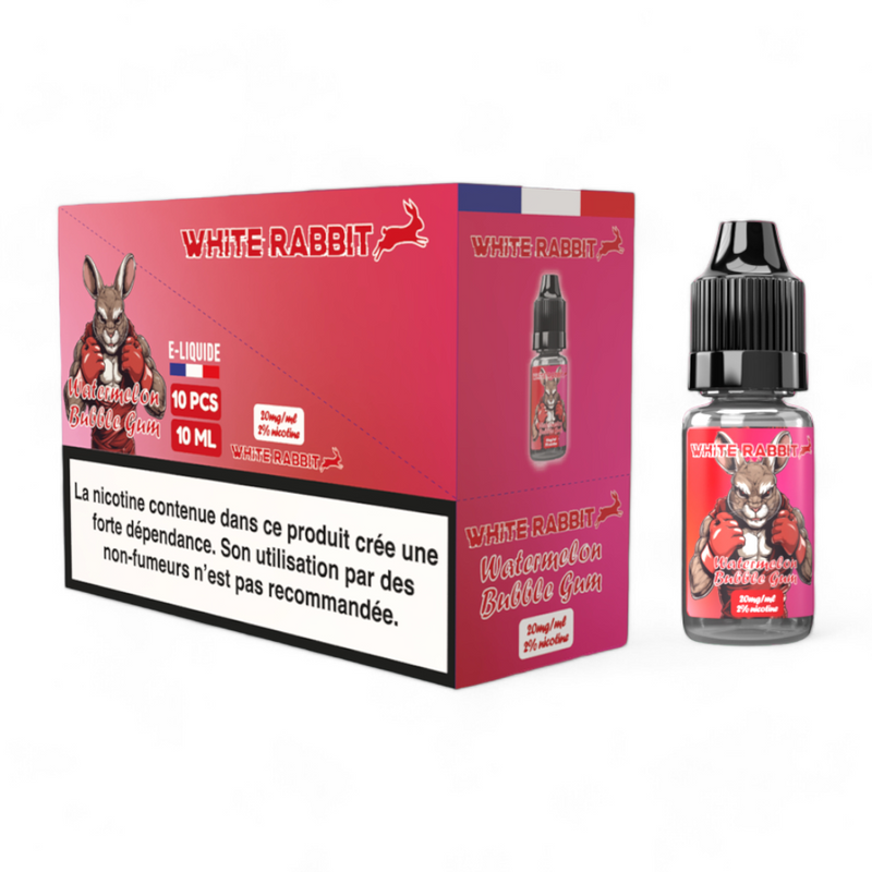 E-liquide White Rabbit 2% Watermelon Bubble Gum 10ml – e-liquide pastèque bubble gum | Euphoria Society