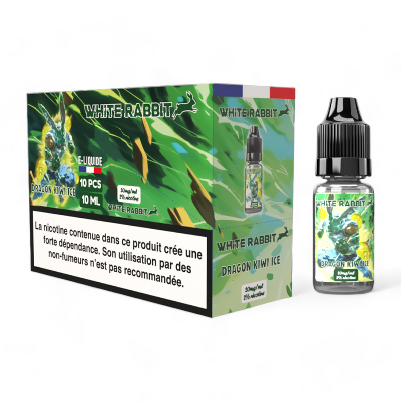 E-liquide White Rabbit 2% Dragon Kiwi Ice 10ml | Euphoria Society