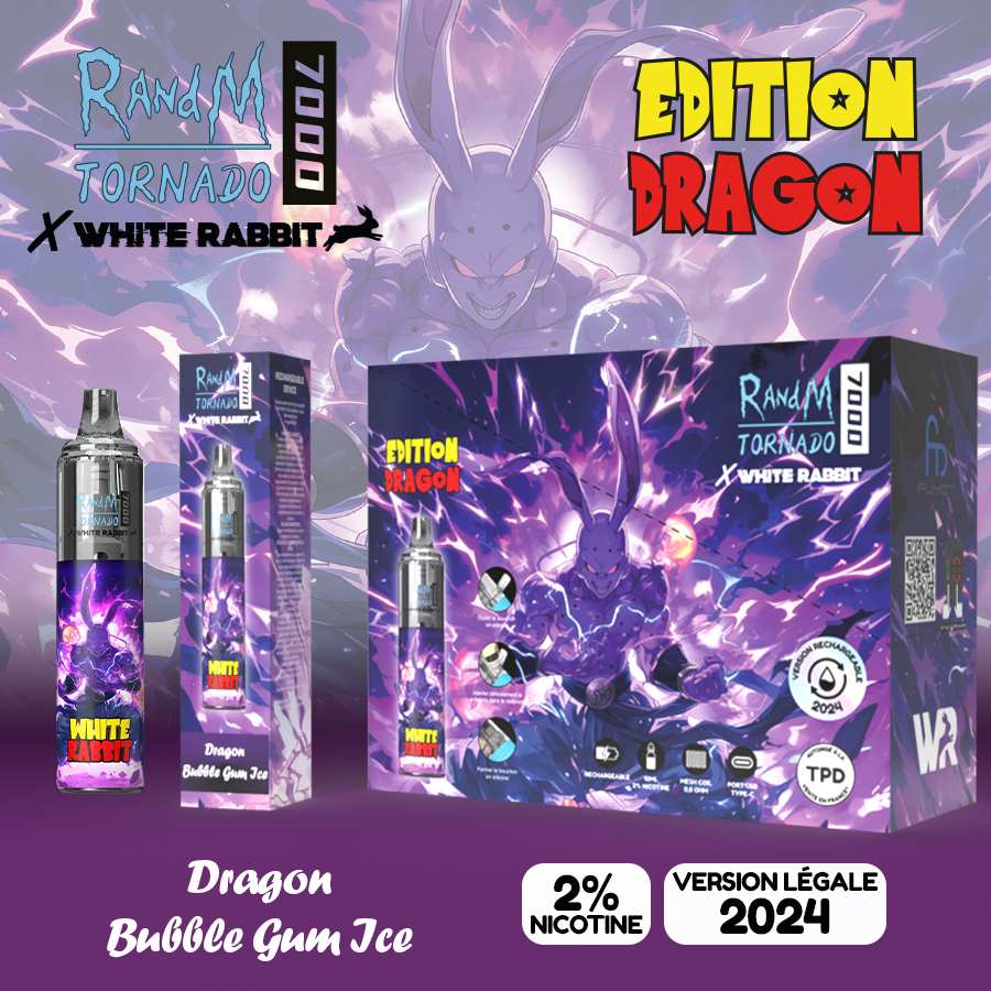 TORNADO 7000 Dragon Bubble Gum Ice
