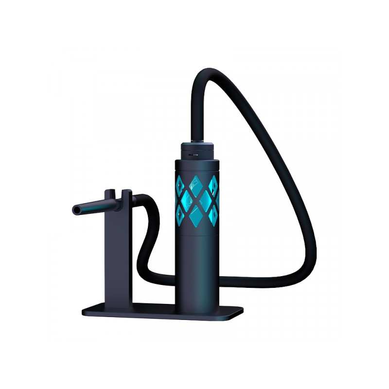 Support e-chicha Dock Hookah Air bleu – support narguilé électronique bleu design | Euphoria Society