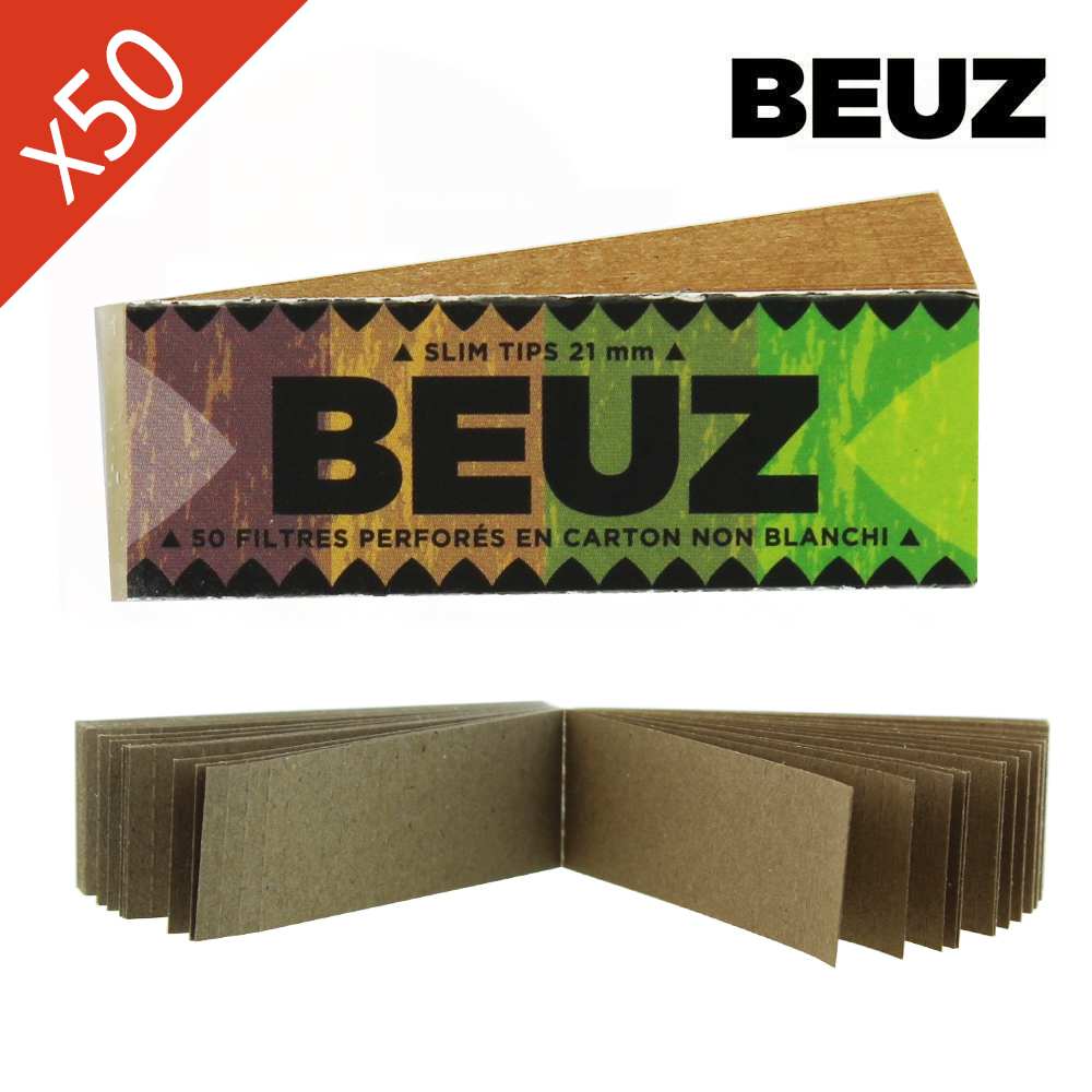 Boîte de 50 carnets de filtres à rouler Beuz