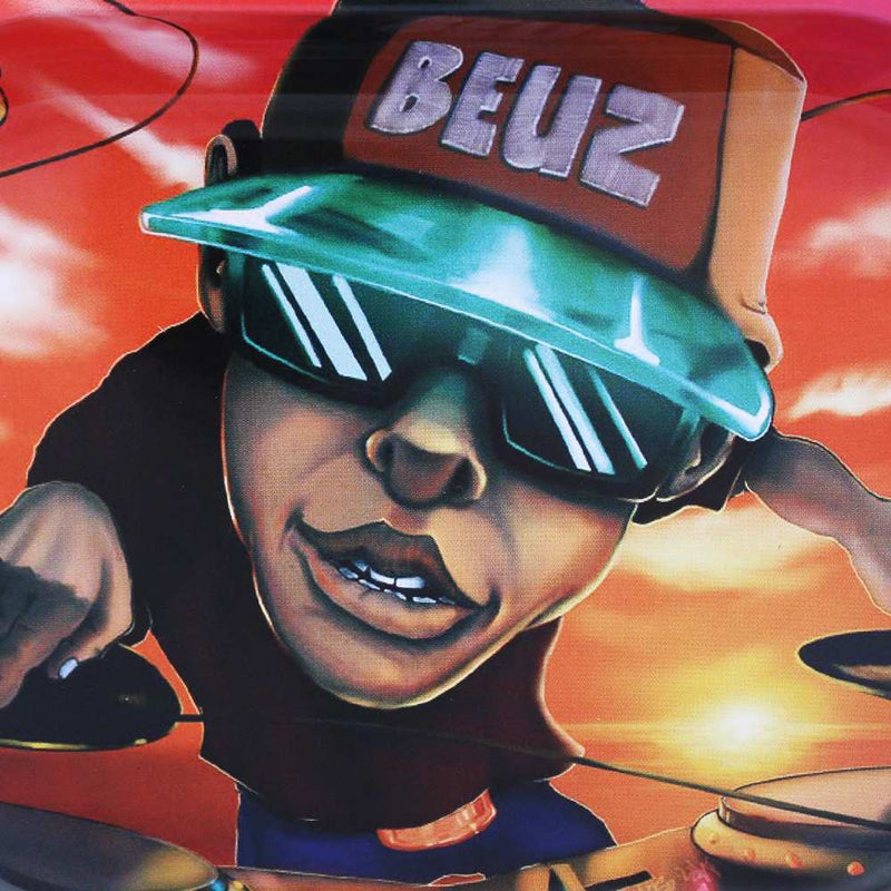 Grand plateau roulage DJ Beuz CBD – grand rolling tray chanvre design DJ musique | Euphoria Society